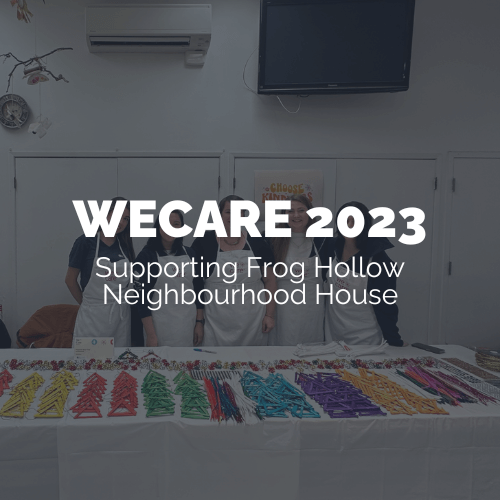 WeCare 2023 Supporting Frog Hollow Neighbourhood House