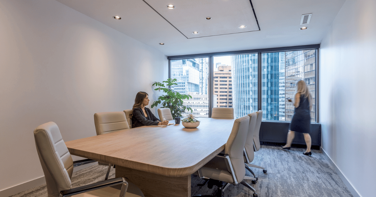 clyde and co office boardroom - design and build by aura