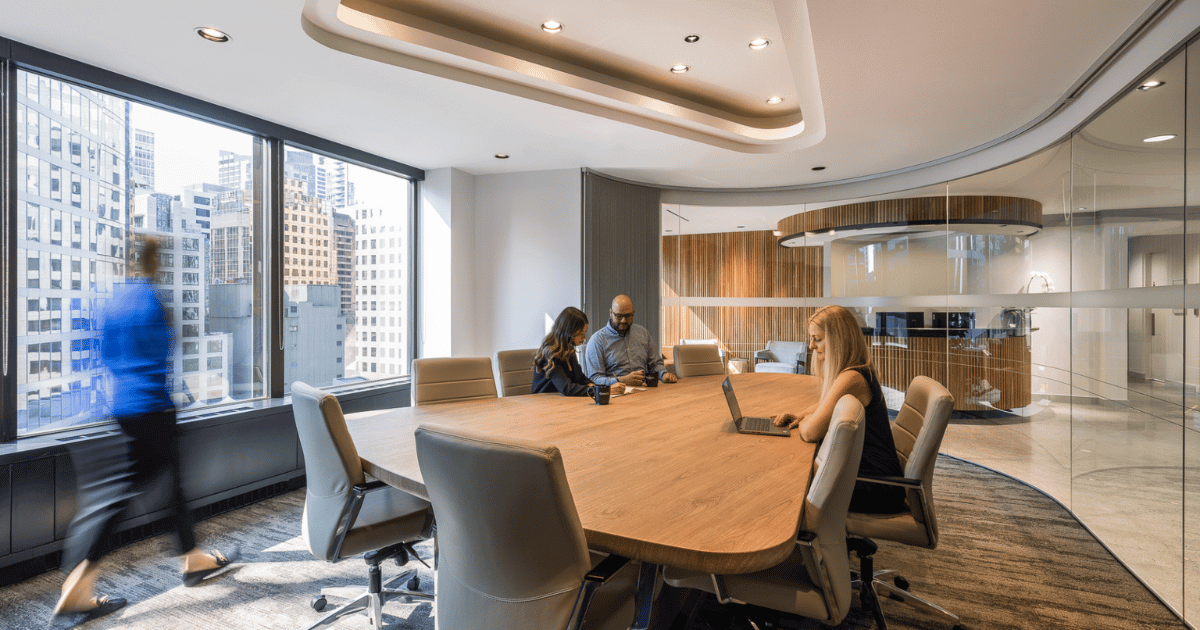 clyde and co office boardroom - design and build by aura