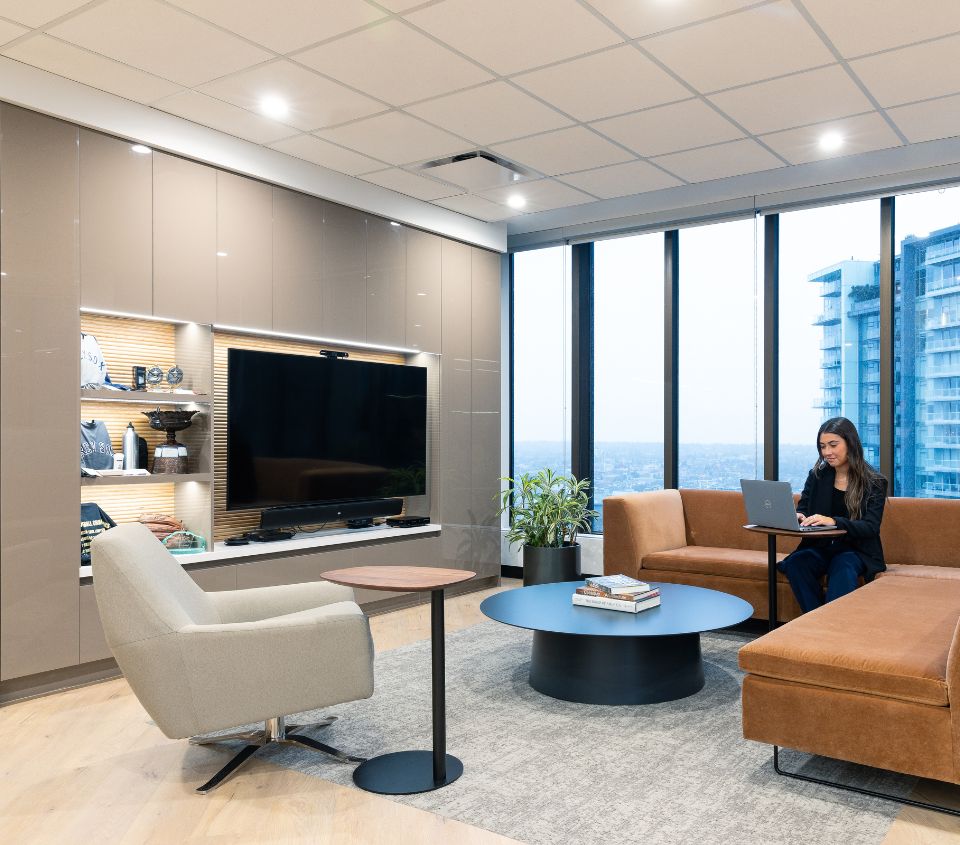 Harper Grey Office - Designed and Built by Aura